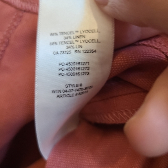 Aritzia - Wilfred Patio Linen High Waisted Mini Skirt - in Coral - Size 12 - Picture 9 of 9